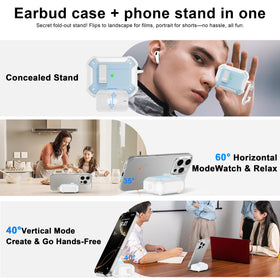 RFUNGUANGO AirPods Pro 2 case security lock keeps the lid secure during travel.