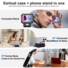 RFUNGUANGO AirPods Pro 3 case attached to bag with carabiner