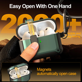 RFUNGUANGO AirPods Pro 3 case shows front LED indicator during charging.