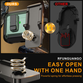 RFUNGUANGO AirPods Pro 3 case in hard TPU guards against impacts.