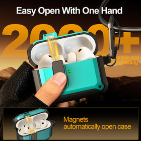 RFUNGUANGO AirPods Pro 3 Case includes a metal keychain for on-the-go transport.