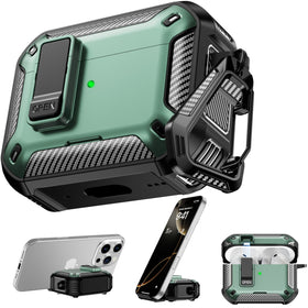 RFUNGUANGO AirPods Pro 3 case with magnetic lock secures charging on the go.