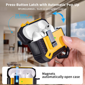RFUNGUANGO AirPods Pro 3 case back with MagSafe magnet for charging