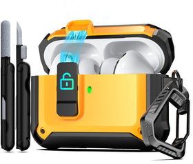 RFUNGUANGO AirPods Pro 3 case in yellow with durable protective shell