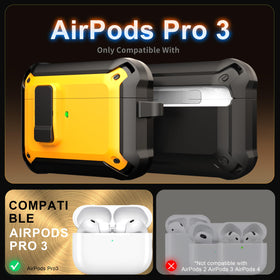 RFUNGUANGO AirPods Pro 3 case open showing automatic pop-up lid