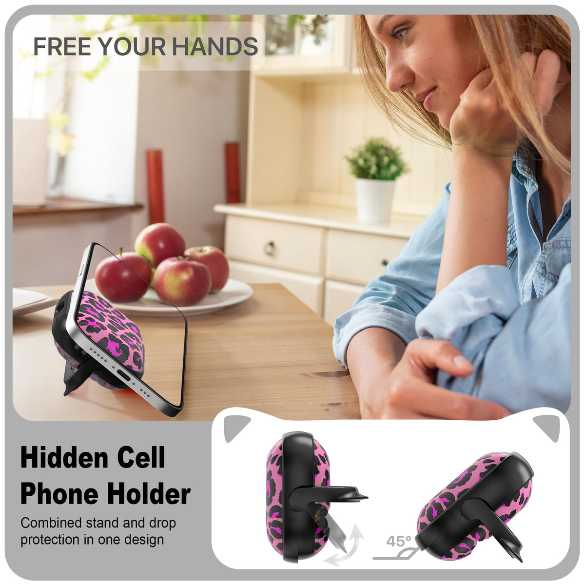 RFUNGUANGO AirPods Pro 3 case lock action shows safety lock