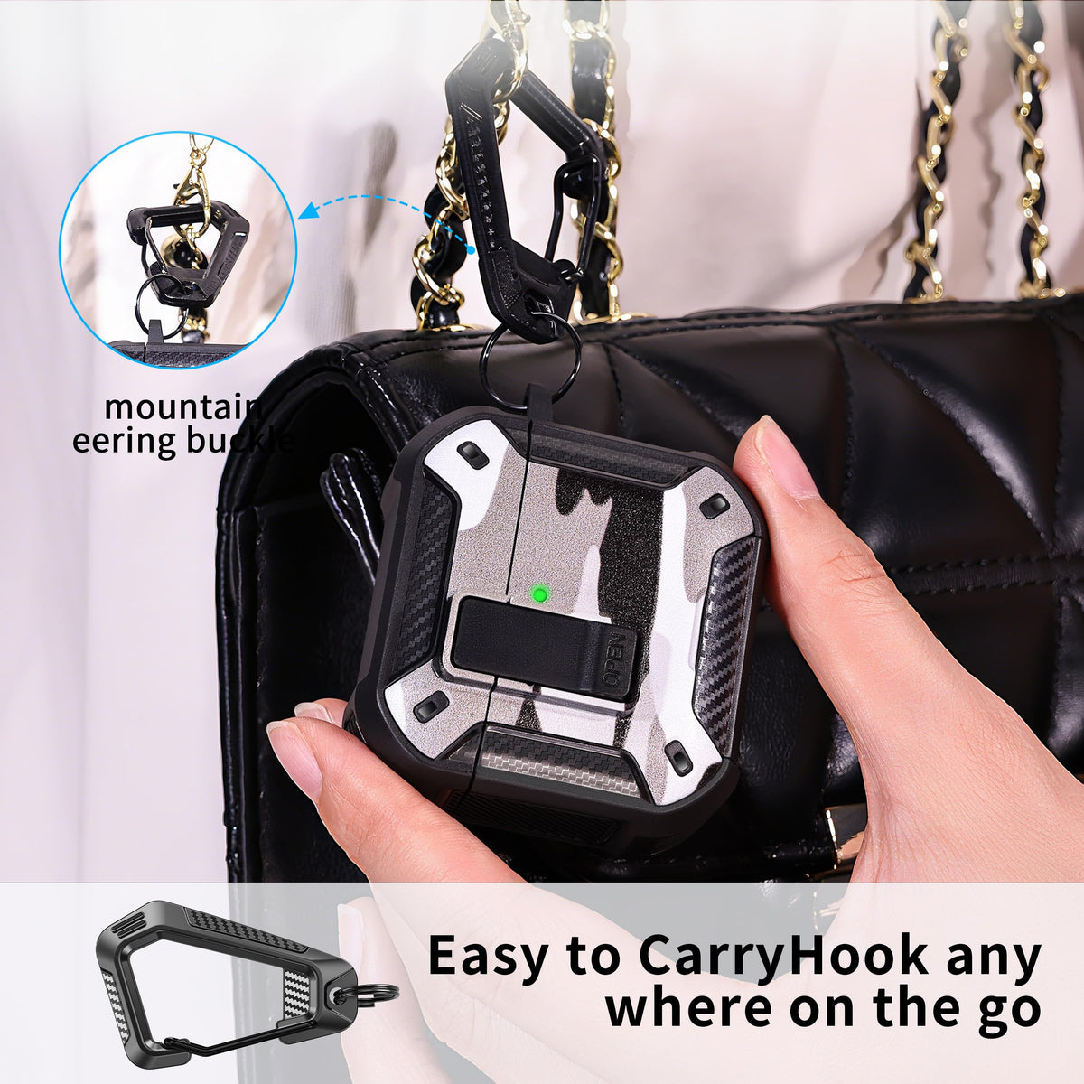 RFUNGUANGO AirPods 4 case includes a cleaning kit for upkeep
