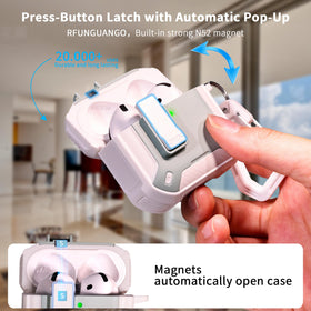 RFUNGUANGO AirPods 4 case magnets secure MagSafe charging