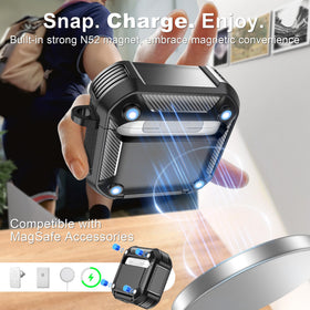 RFUNGUANGO AirPods 4 case on MagSafe back enabling secure wireless charging