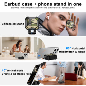RFUNGUANGO AirPods 4 case with security lock and pop-open feature