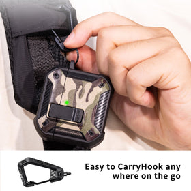 RFUNGUANGO AirPods 4 case clip ready design for travel.