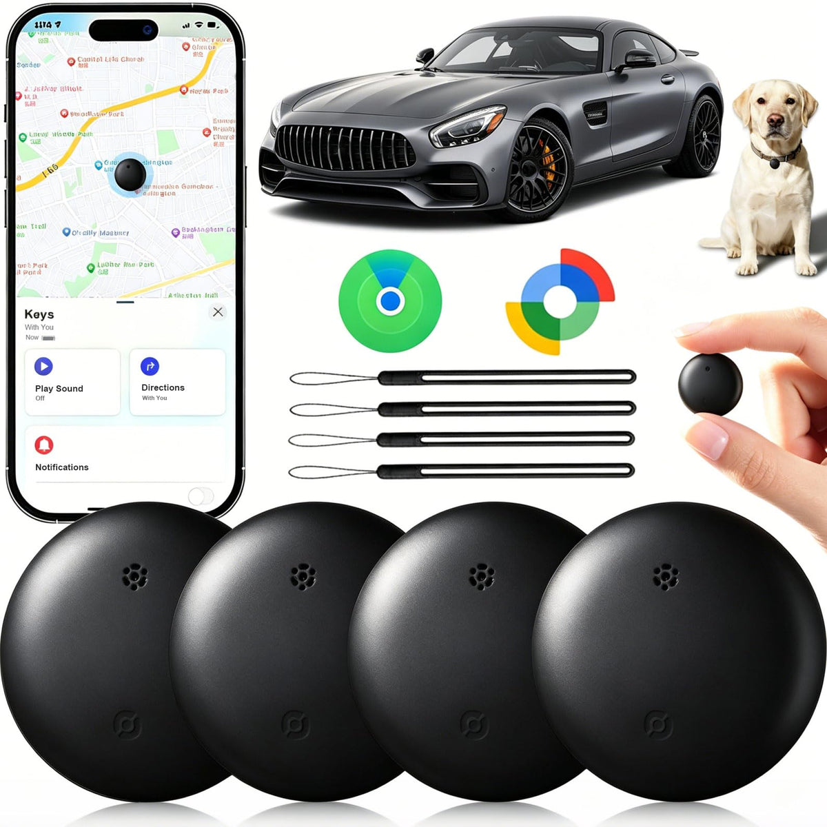 RGIMF front packaging showing two compact trackers and included manual for easy start