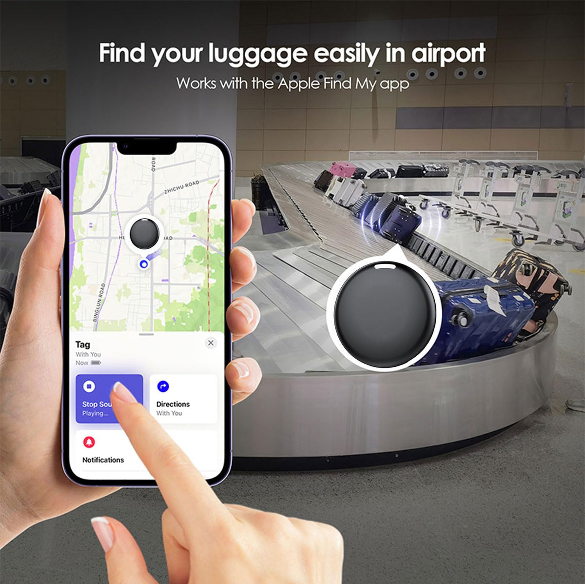 RGIMF iOS-only tracker works with Apple Find My for quick setup.