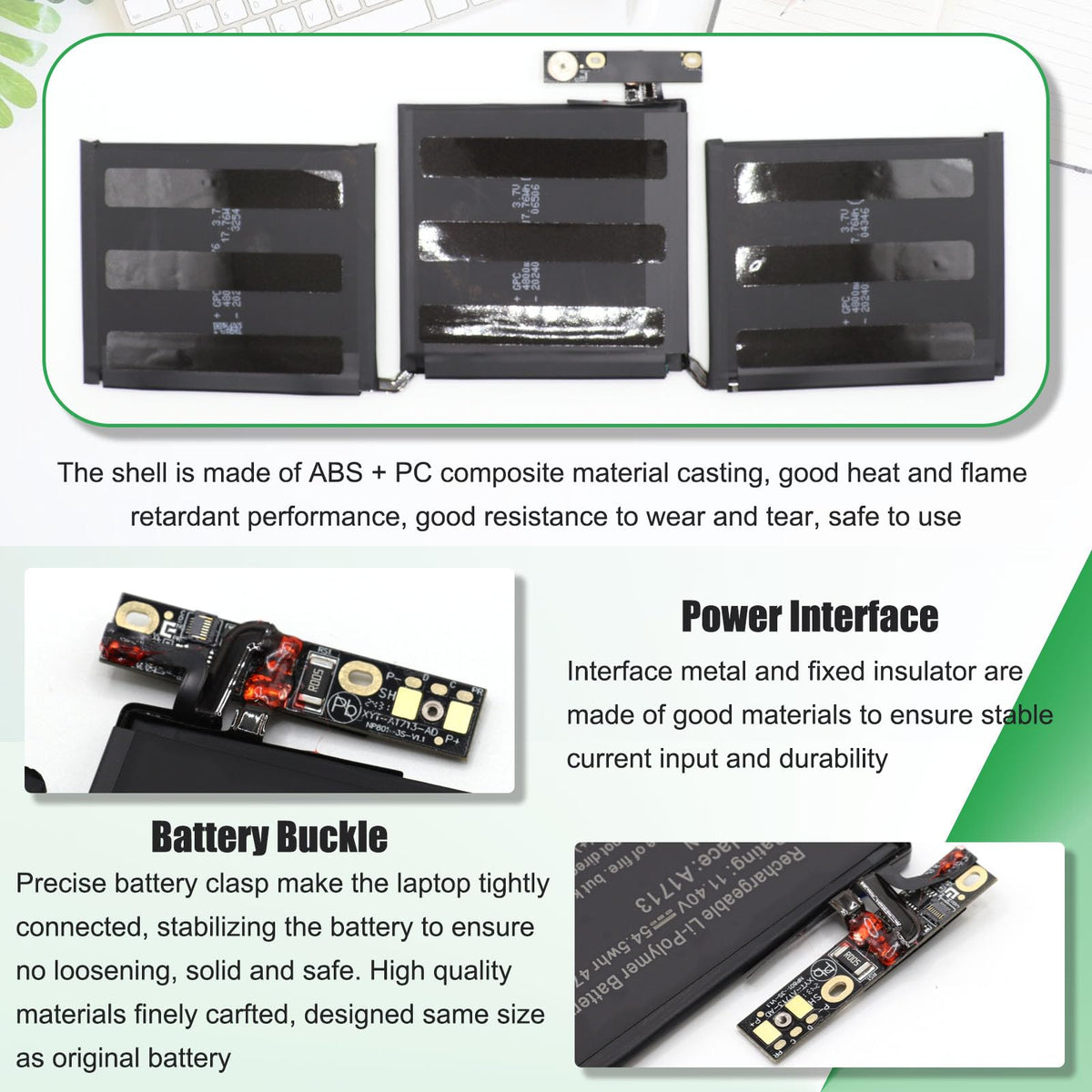 RHKRKQN battery installed in MacBook Pro showing correct fit and restored power benefit