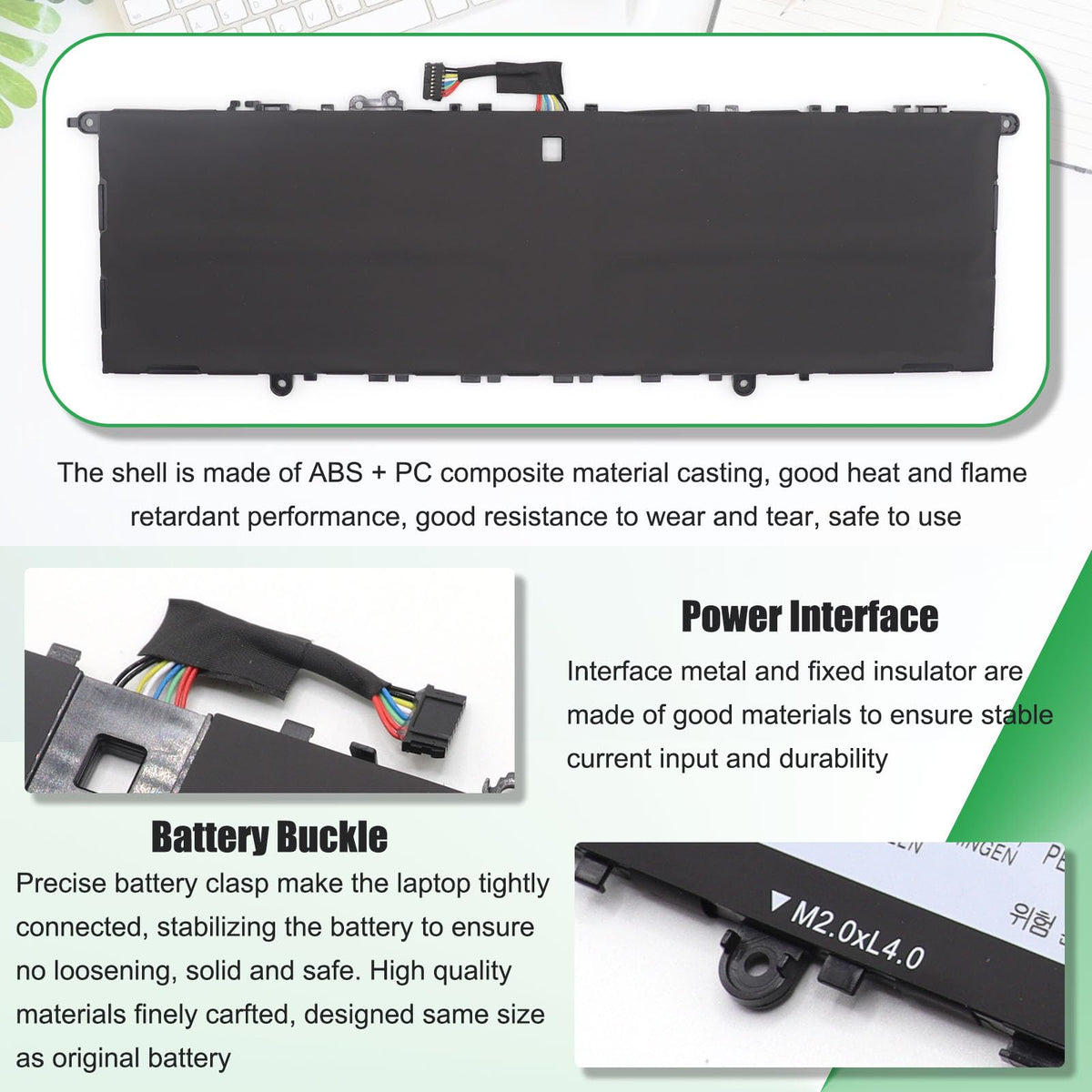 RHKRKQN battery next to ruler showing compact size for correct replacement