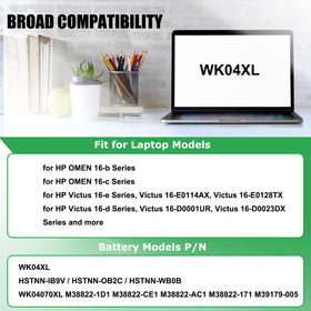 RHKRKQN detailed view of WK04XL connector ensuring correct laptop fit