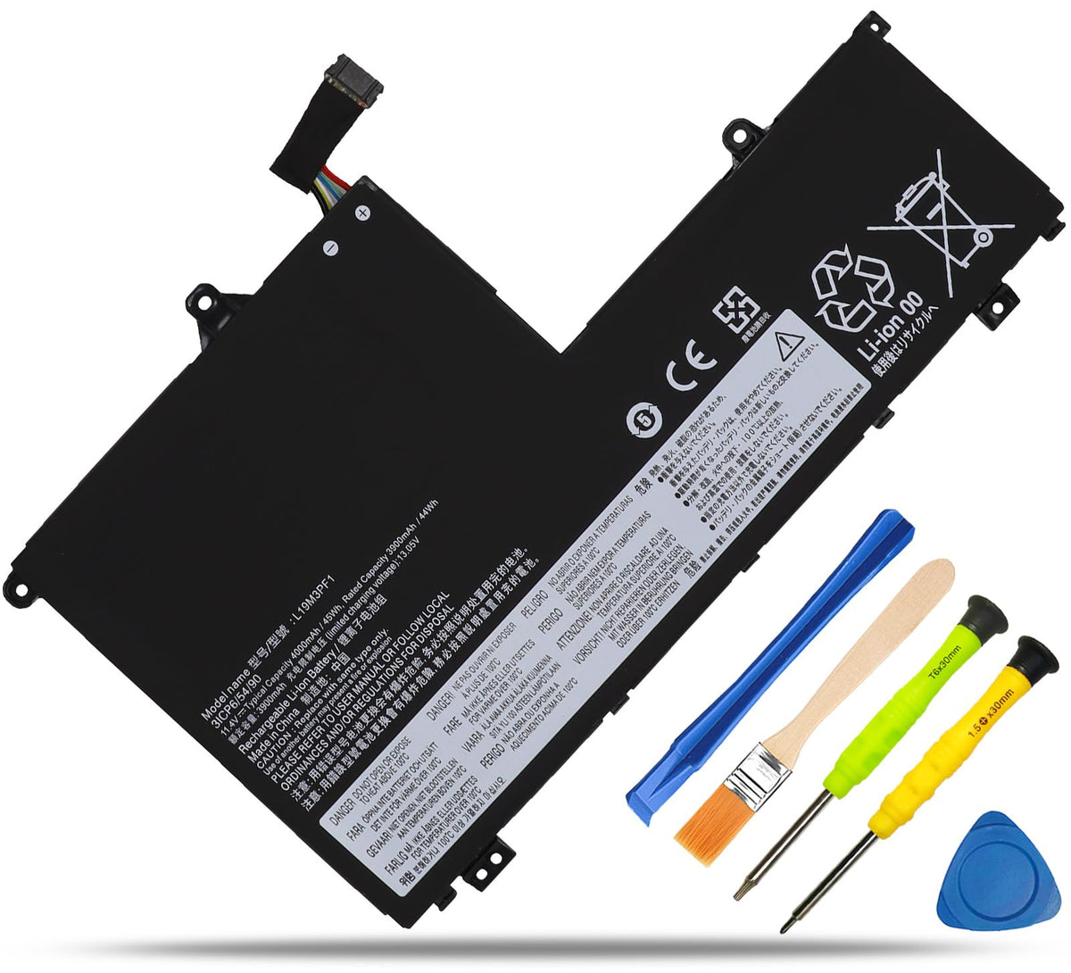 RHKRKQN front view of battery showing model and ready-to-install benefit