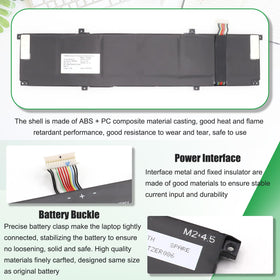RHKRKQN battery next to ruler for scale highlighting compact high-capacity design