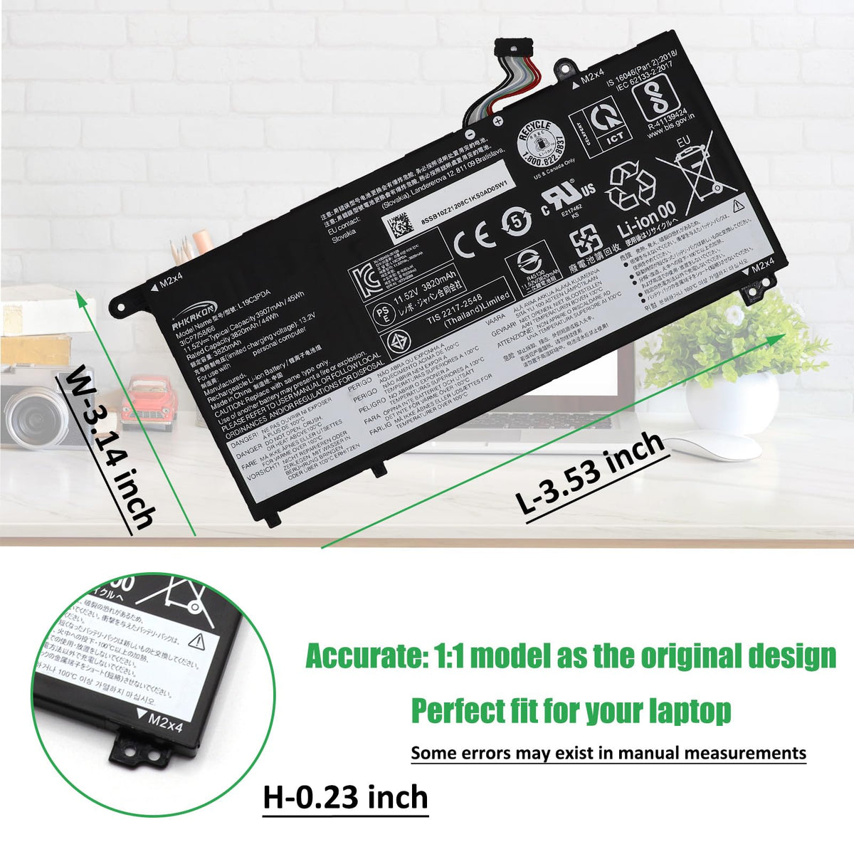RHKRKQN included screwdrivers and instruction sheet for easy swap