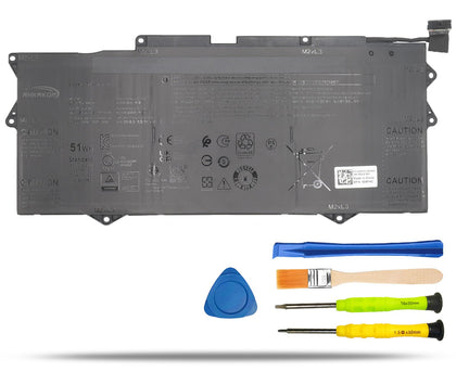 RHKRKQN YM15G battery front view for Dell XPS 9315 compatibility and power