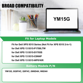 Packaged YM15G battery included with replacement tools