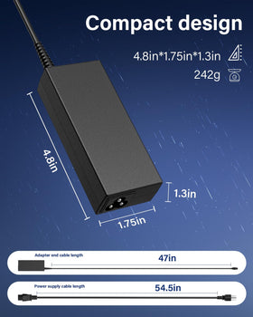 RicChic charger with cable and tips offers organized, ready-to-use charging.