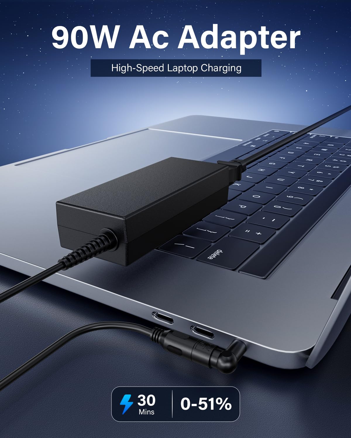 RicChic universal power supply shows brand-wide compatibility and flexible use.
