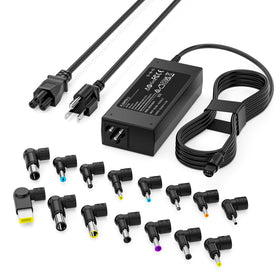RicChic 90W universal charger with 15 tips for wide compatibility and safe charging.