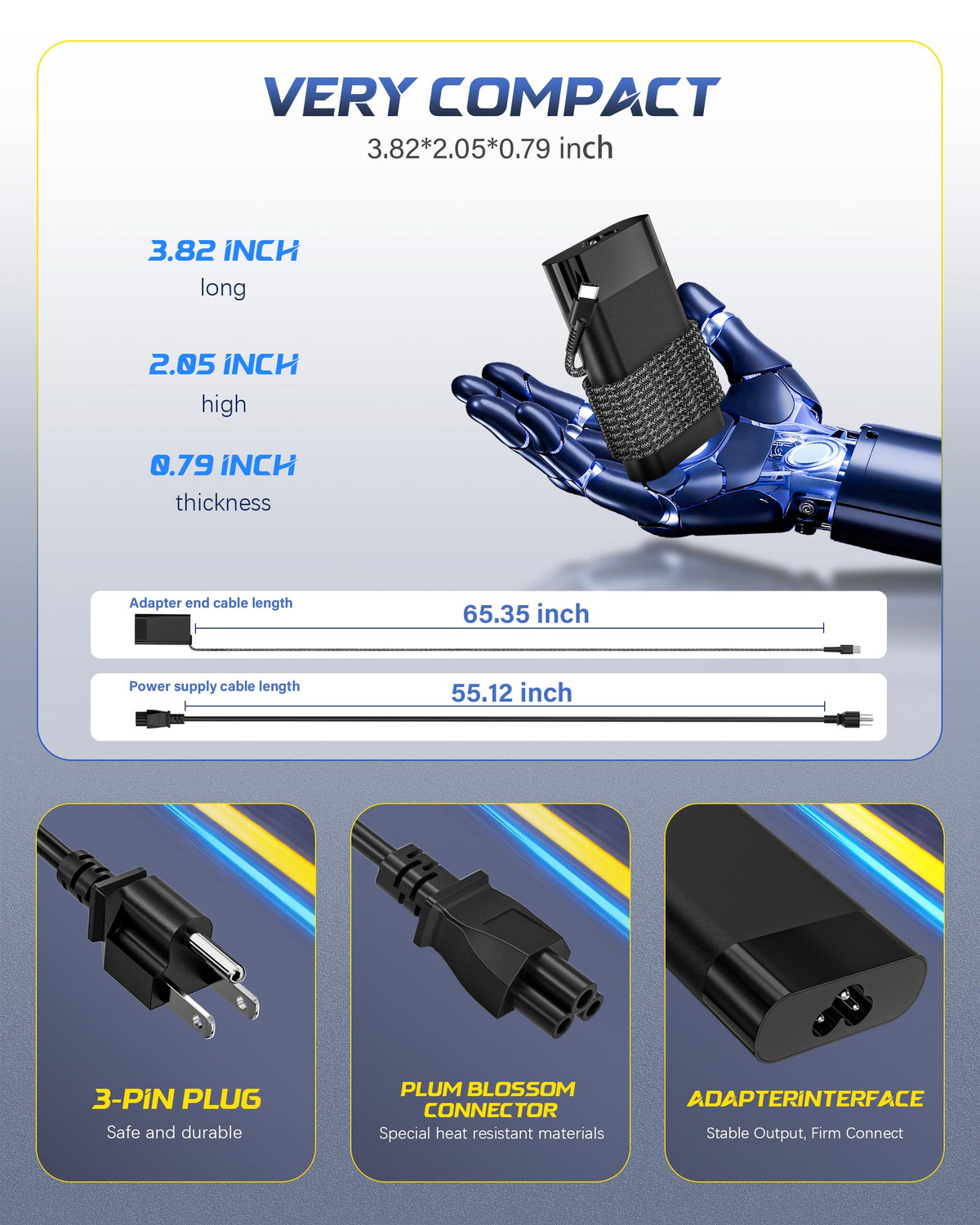 RicChic universal USB-C power adapter supports multiple HP models