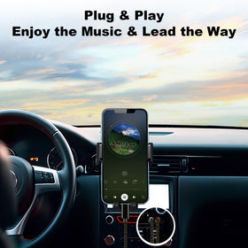 RichUPON car stereo setup using RCA cable for in-car music