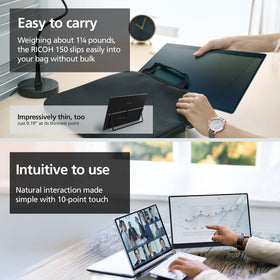 Ricoh 150 10-point touch display ideal for gestures and drawing