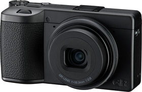 Ricoh GR IV Monochrome sensor close-up highlighting the dedicated monochrome sensor for rich tones.