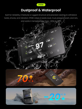 RIDERNAV R7M IP69K durability against dust and water during rides