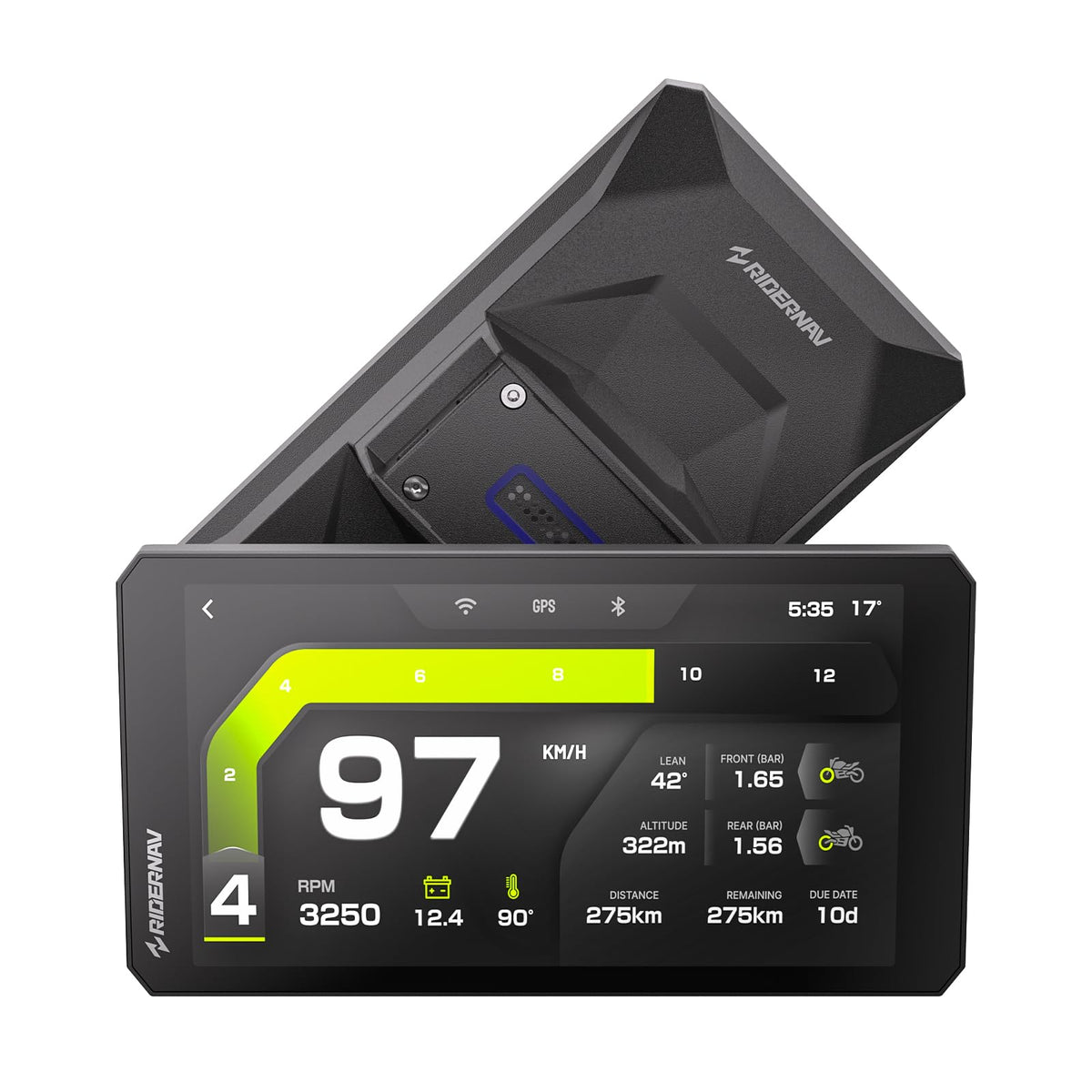 RIDERNAV R7M music streaming control during rides