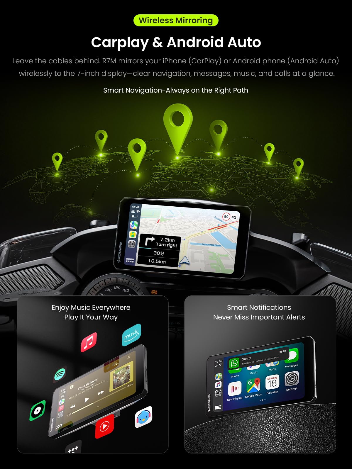 RIDERNAV R7M OTA updates for ongoing device improvements