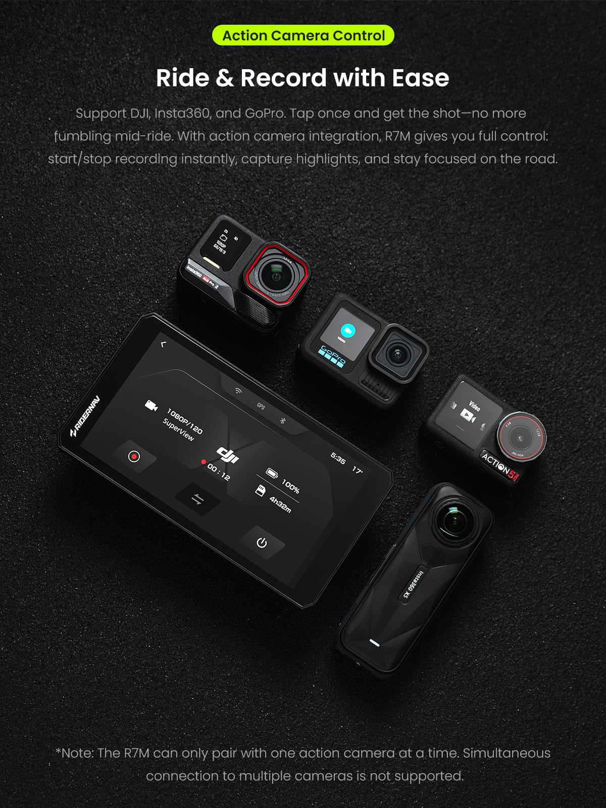 RIDERNAV R7M wireless CarPlay and Android Auto connectivity on BMW