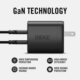 Ridge braided 1m and 2m USB-C cables laid flat, durable tangle-free convenience