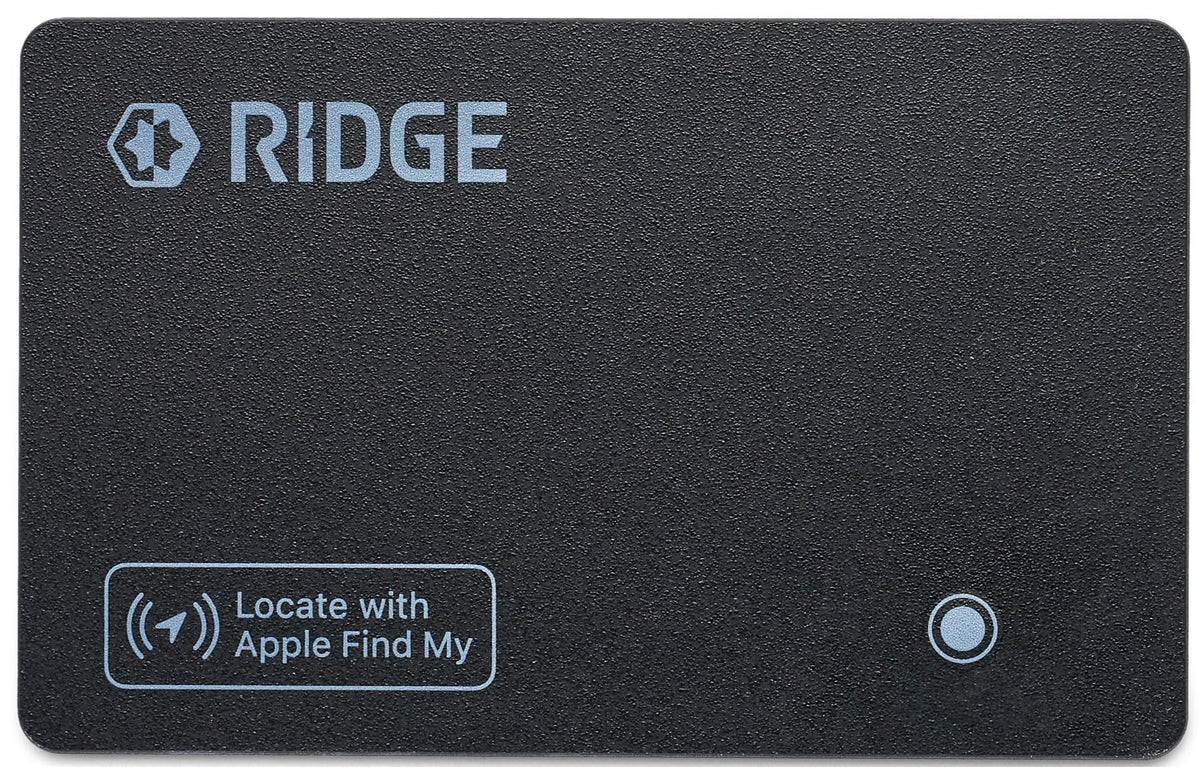 The Ridge Tracker Card front view showing slim profile for quick identification and convenience