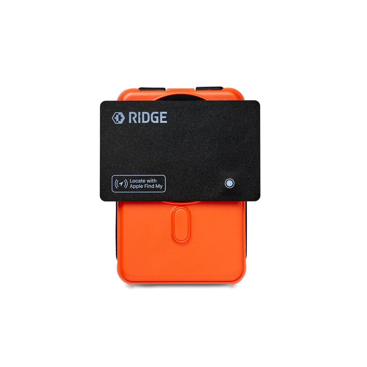 The Ridge Tracker Card beside luggage and passport in travel setting showing confidence while traveling