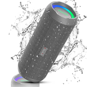 RIENOK front view showing speaker grille and logo, clear portable sound
