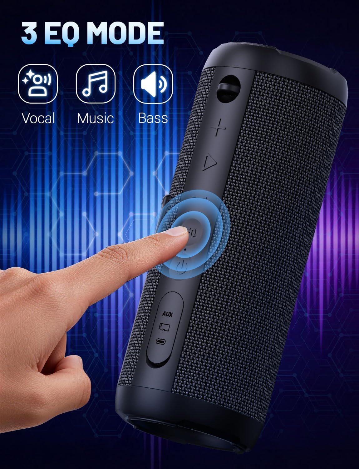 RIENOK dual pairing setup showing wider stereo sound benefit
