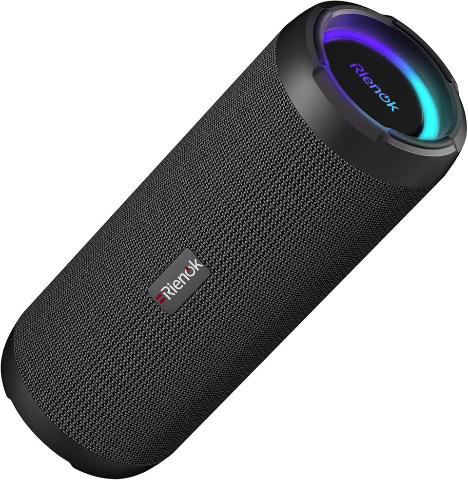 RIENOK front view showing compact speaker and clear audio benefit