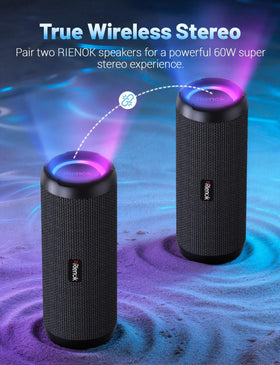 RIENOK RGB lights activated creating energetic party atmosphere benefit