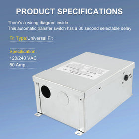 Rimamoka RV transfer switch detects generator input for reliable power transfer