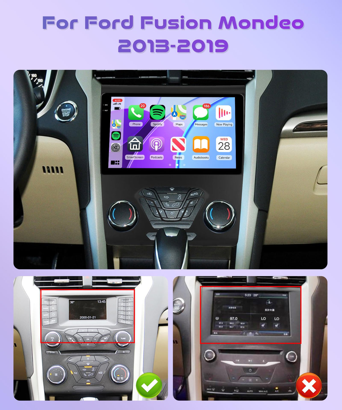 Rimoody 4G128G car radio with WiFi navigation view for easy routing