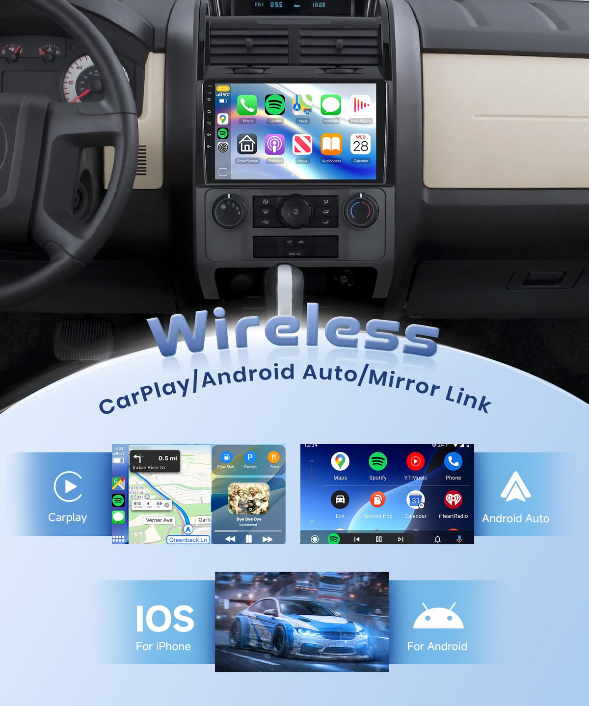 Rimoody Ford Escape CarPlay for wireless navigation and hands-free calls.