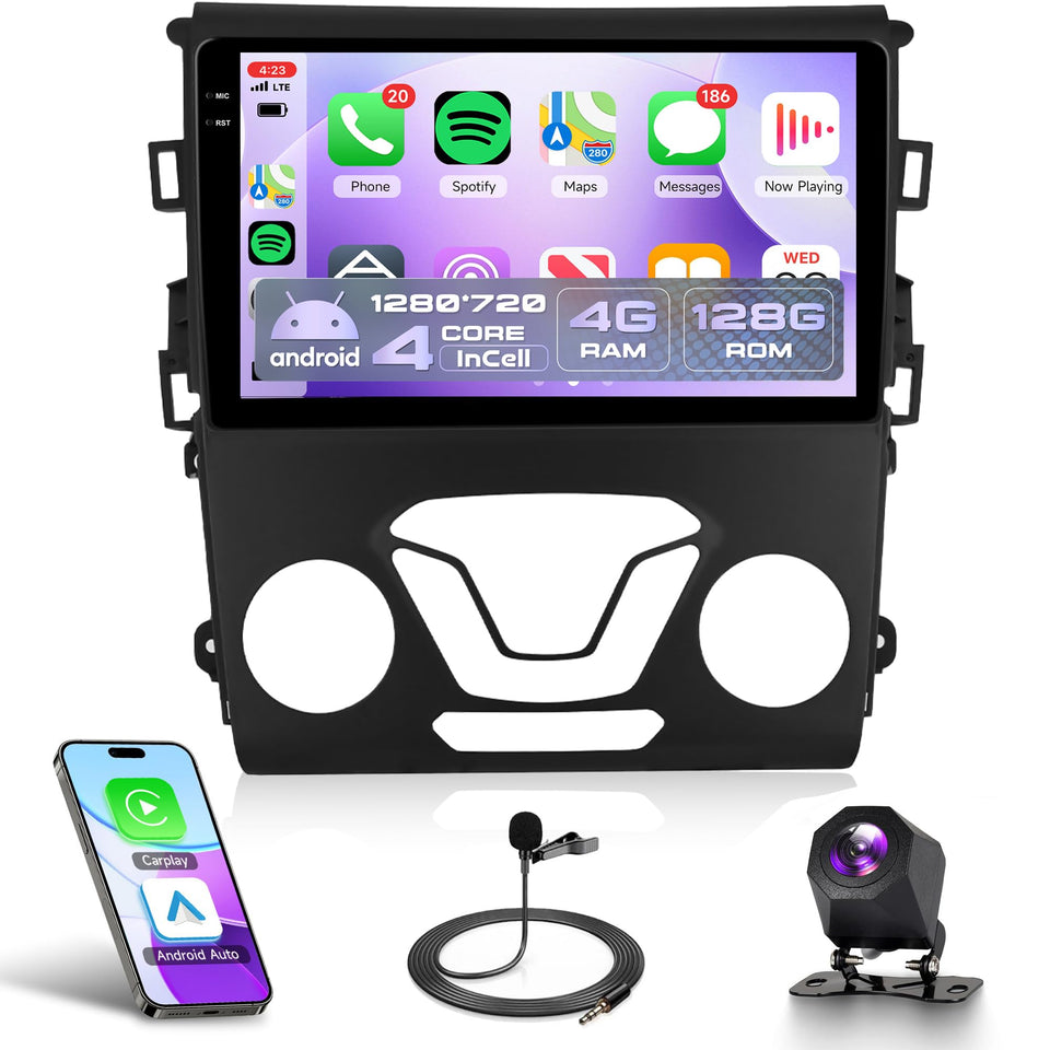 Rimoody Android 15 car stereo dashboard for seamless Ford Fusion integration