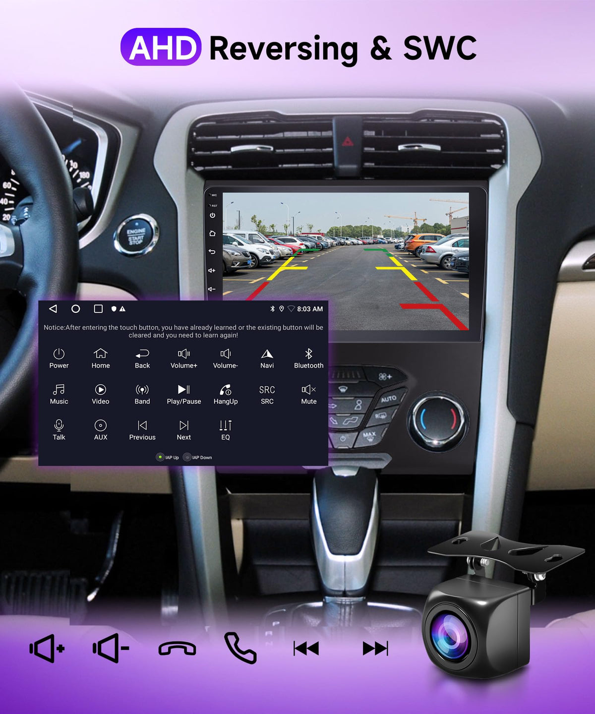 Rimoody rear view camera display aiding safer reversing