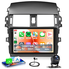Rimoody car stereo 9-inch INCELL display for Toyota Corolla enhances clarity and control.