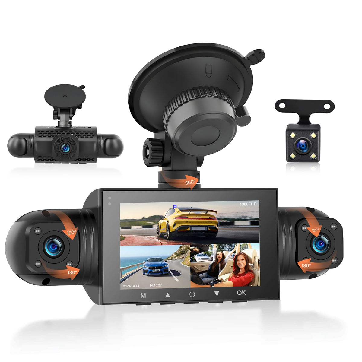 Rimoody front camera view showing crisp road detail and plate clarity for evidence